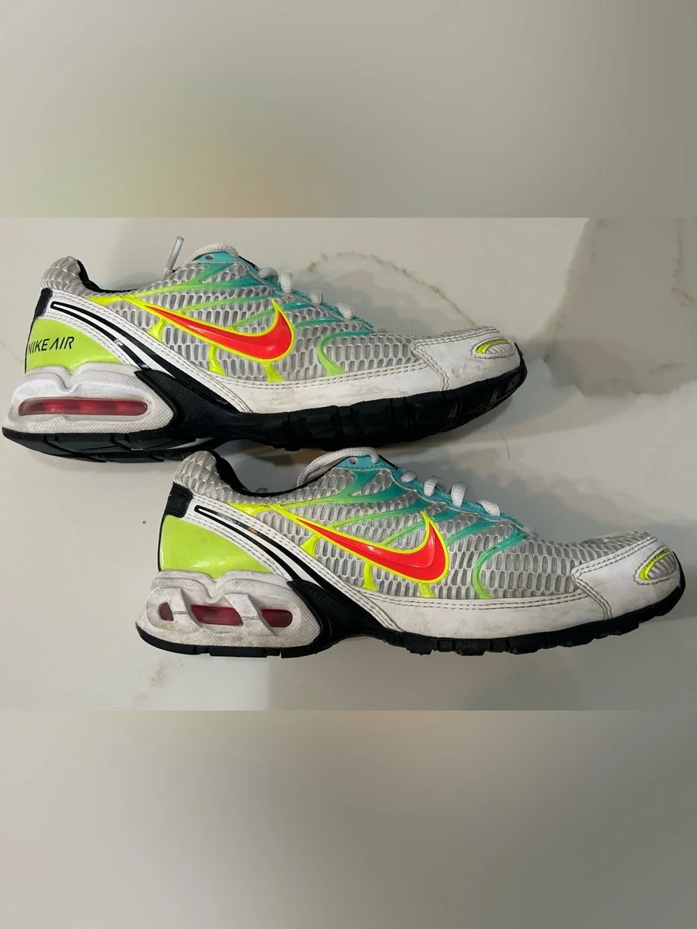 Nike Women’s Torch 4 Sneakers - Turquoise, Gray, Neon Yellow Accents
